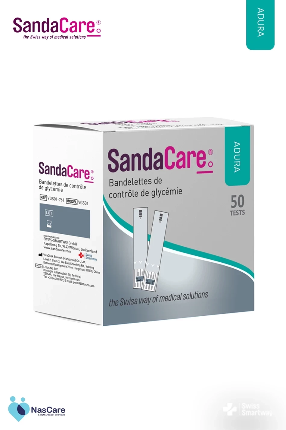 SandaCare Adura test Strips